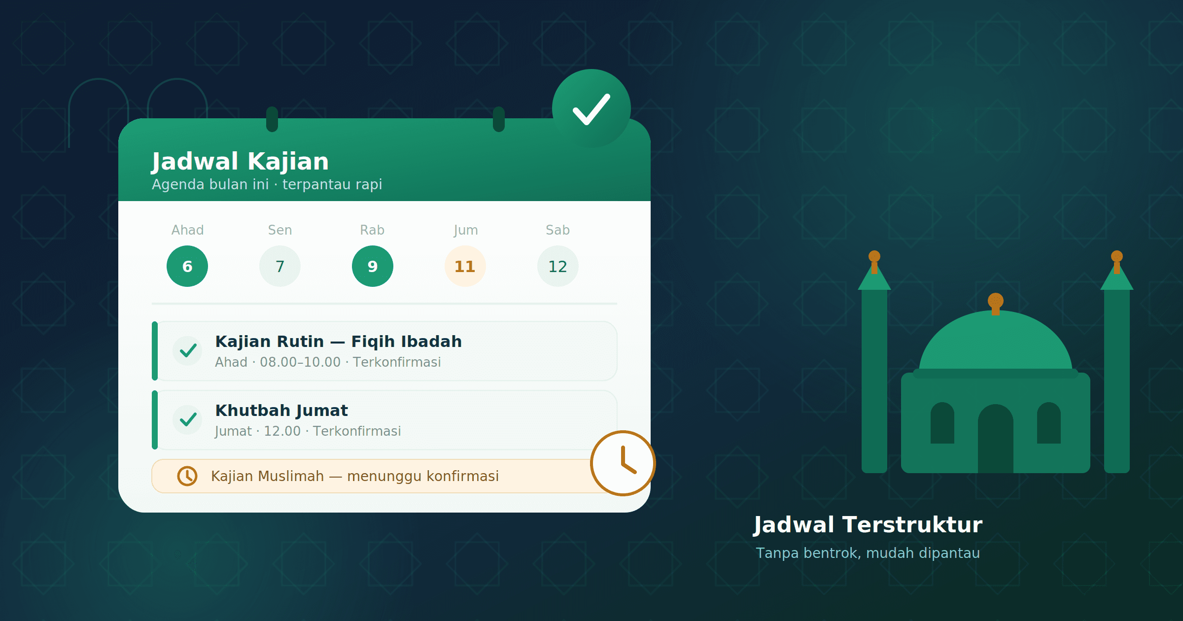 Cover Image for Mengelola Jadwal Kajian Agar Lebih Terstruktur